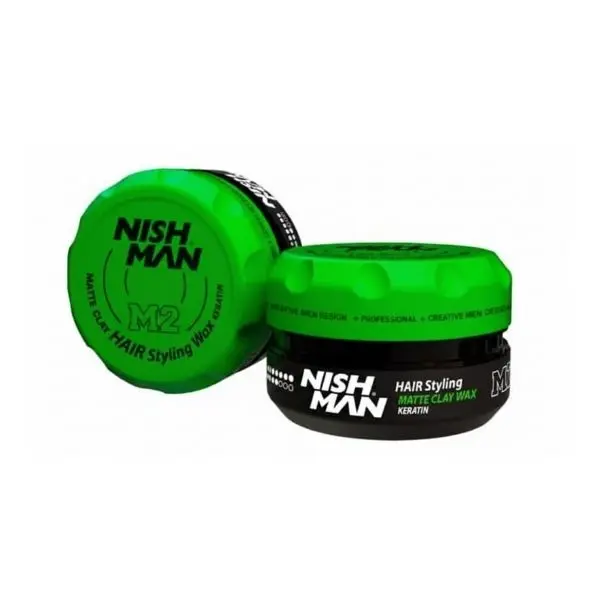 M2 CLAY HAIR STYLING WAX KERATIN CERA PARA PEINAR - ARCILLA MATE DE KERATINA 100 ML