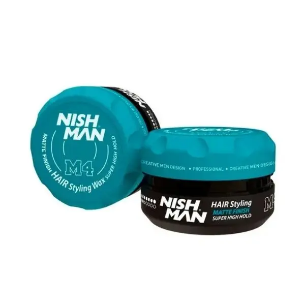 M4 FINISH HAIR STYLING WAX SUPER HIGH HOLD CERA PARA PEINAR - MATE SUPER ALTA FIJACIÓN 100 ML