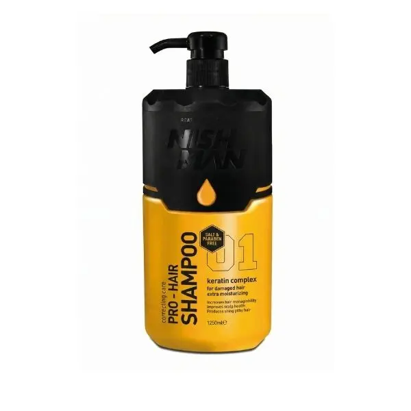 01 - COMPLEJO KERATINA SIN SAL NI PARABENOS SHAMPOO USO PROFESIONAL 1250ML