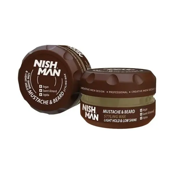 BALSAMO POCO BRILLO - ARGAN, SWEET ALMOND, JOJOBA CERA BÁLSAMO PARA PEINAR BARBA Y BIGOTE 100 ML