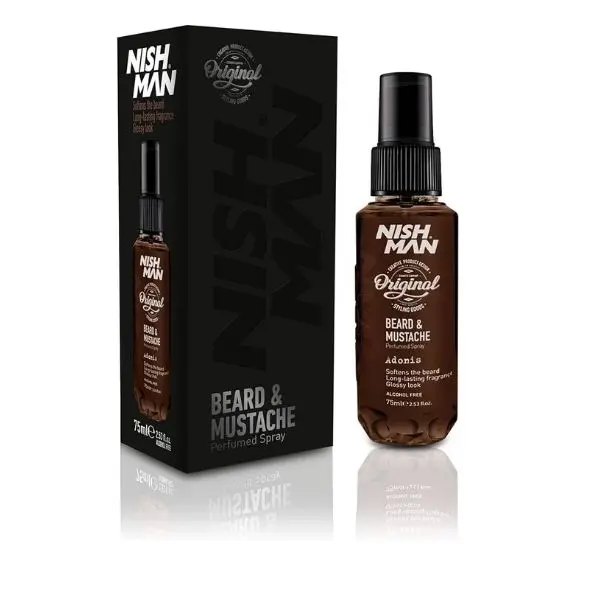 SIN ALCOHOL ADONIS PERFUME HIDRATANTE PARA BARBA Y BIGOTE SPRAY 75 ML
