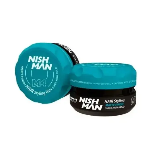 M4 FINISH HAIR STYLING WAX SUPER HIGH HOLD CERA PARA PEINAR - MATE SUPER ALTA FIJACIÓN 100 ML