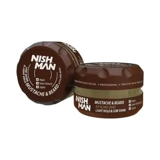 BALSAMO POCO BRILLO - ARGAN, SWEET ALMOND, JOJOBA CERA BÁLSAMO PARA PEINAR BARBA Y BIGOTE 100 ML